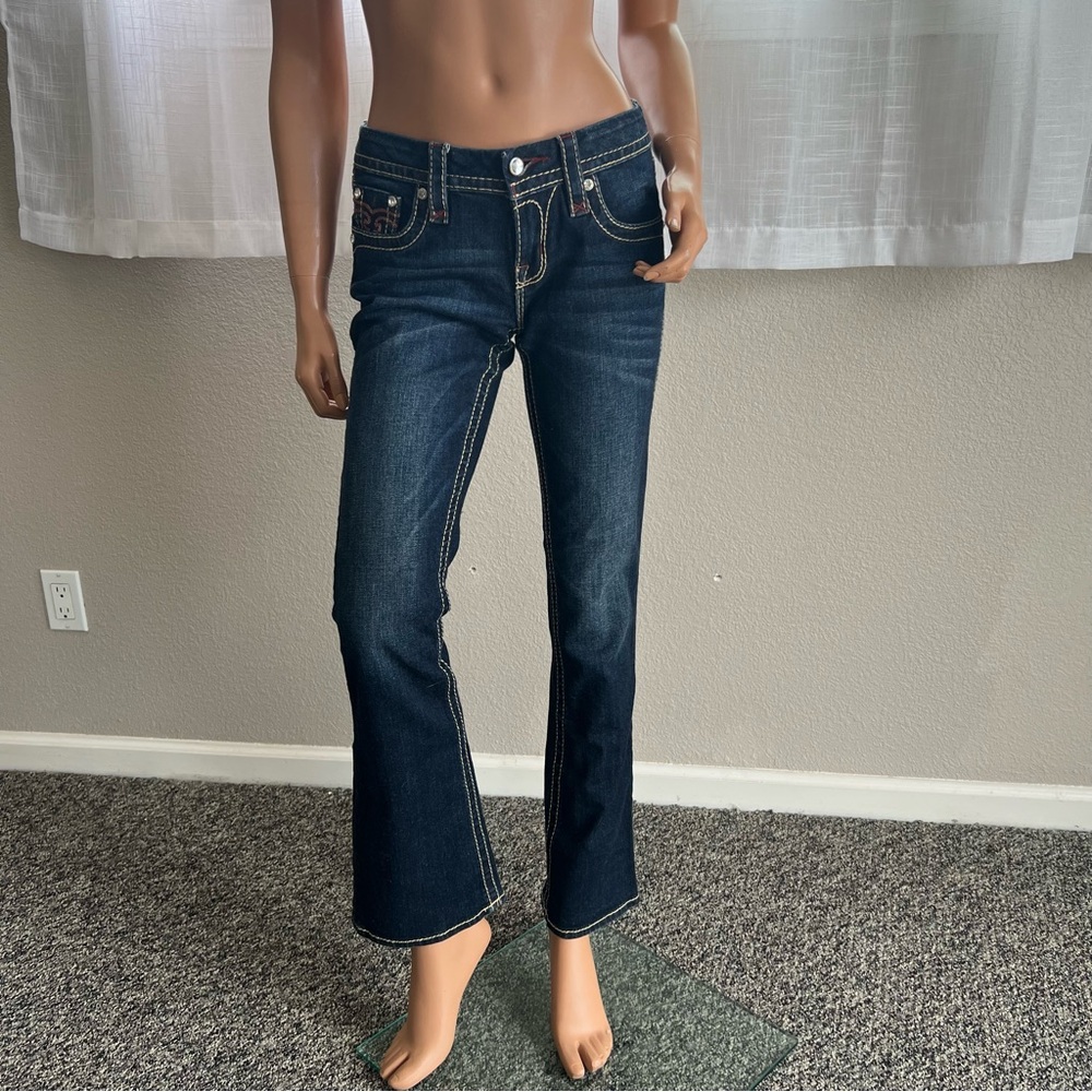 ROCK REVIVAL Alivia Dark Blue Jeans - Picture 11 of 14